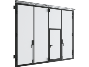 ПРОМЫШЛЕННЫЕ СКЛАДНЫЕ ВОРОТА БЕЗ НИЖНЕЙ НАПРАВЛЯЮЩЕЙ СЕРИИ IFG