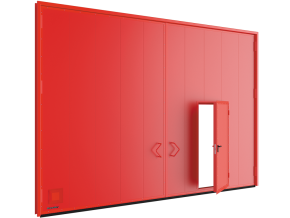 Распашные противопожарные ворота с пределом огнестойкости EI60, EI90