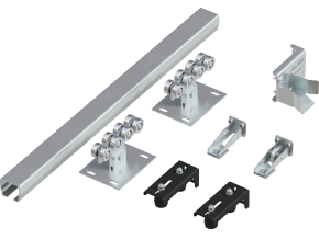 СИСТЕМА РОЛИКОВ И НАПРАВЛЯЮЩИХ ДЛЯ БАЛКИ Х/К 60Х55Х3 L=6000ММ