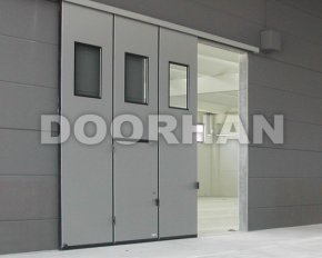 Промышленные ворота. Складные-откатные. Откатные ворота