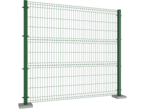 3D заборная секция DoorHan ОПТИМА ЛАЙТ из прутка 3,5 мм с ячейкой 55х200