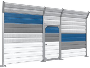 КАЛИТКА РАСПАШНАЯ В ШУМОЗАЩИТНОМ ИСПОЛНЕНИИ