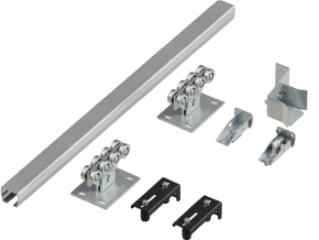 СИСТЕМА РОЛИКОВ И НАПРАВЛЯЮЩИХ ДЛЯ БАЛКИ Х/К 71Х60Х3,5 L=6000ММ